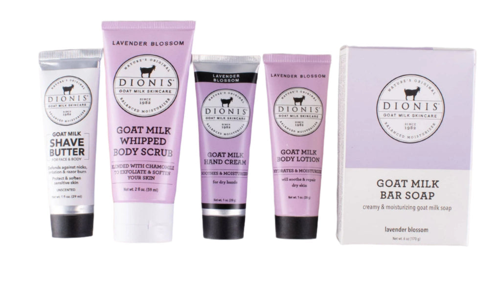 Dionis Lavender Blossom Goat Milk Travel Kit