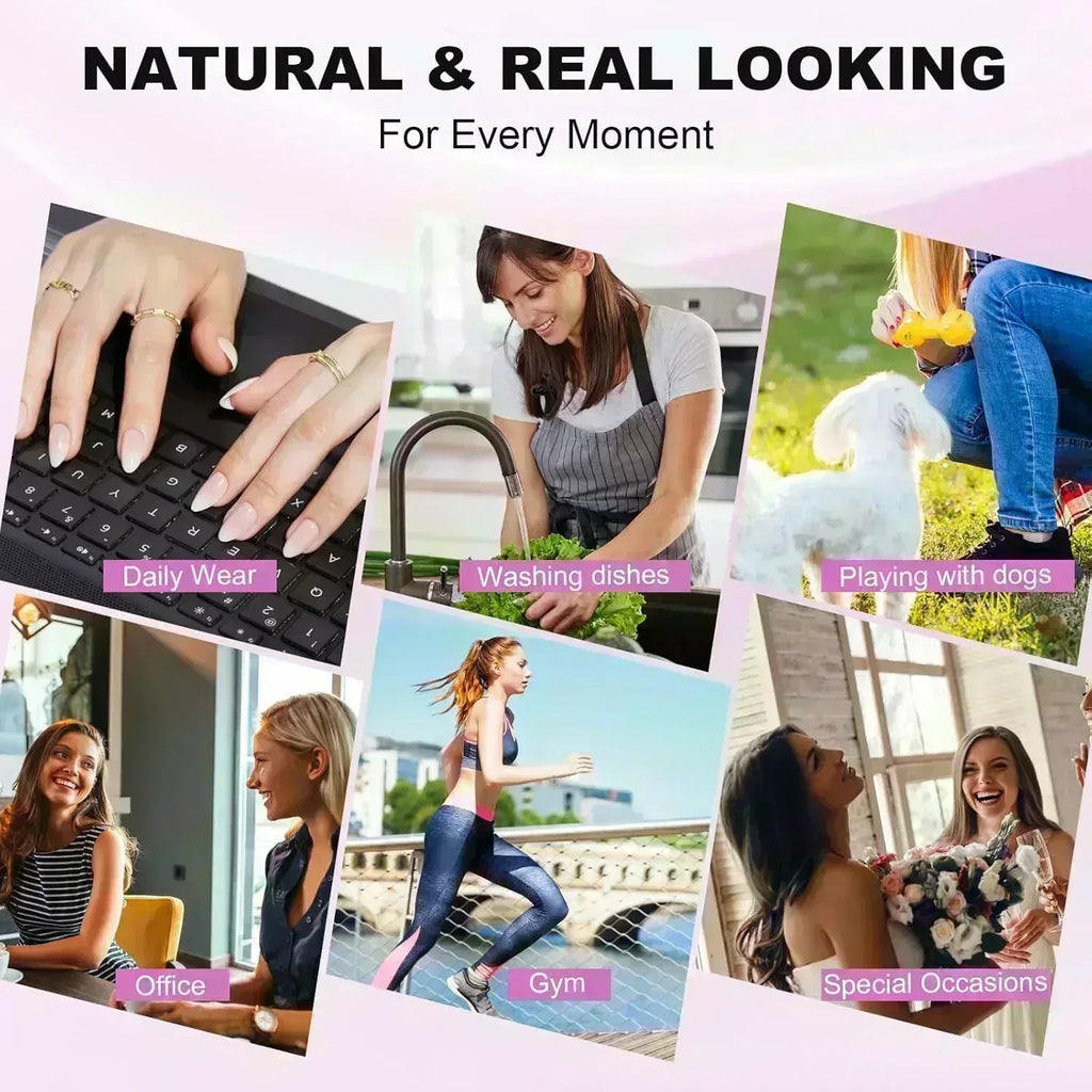 Daring Gold Almond Nails - Press on Nails