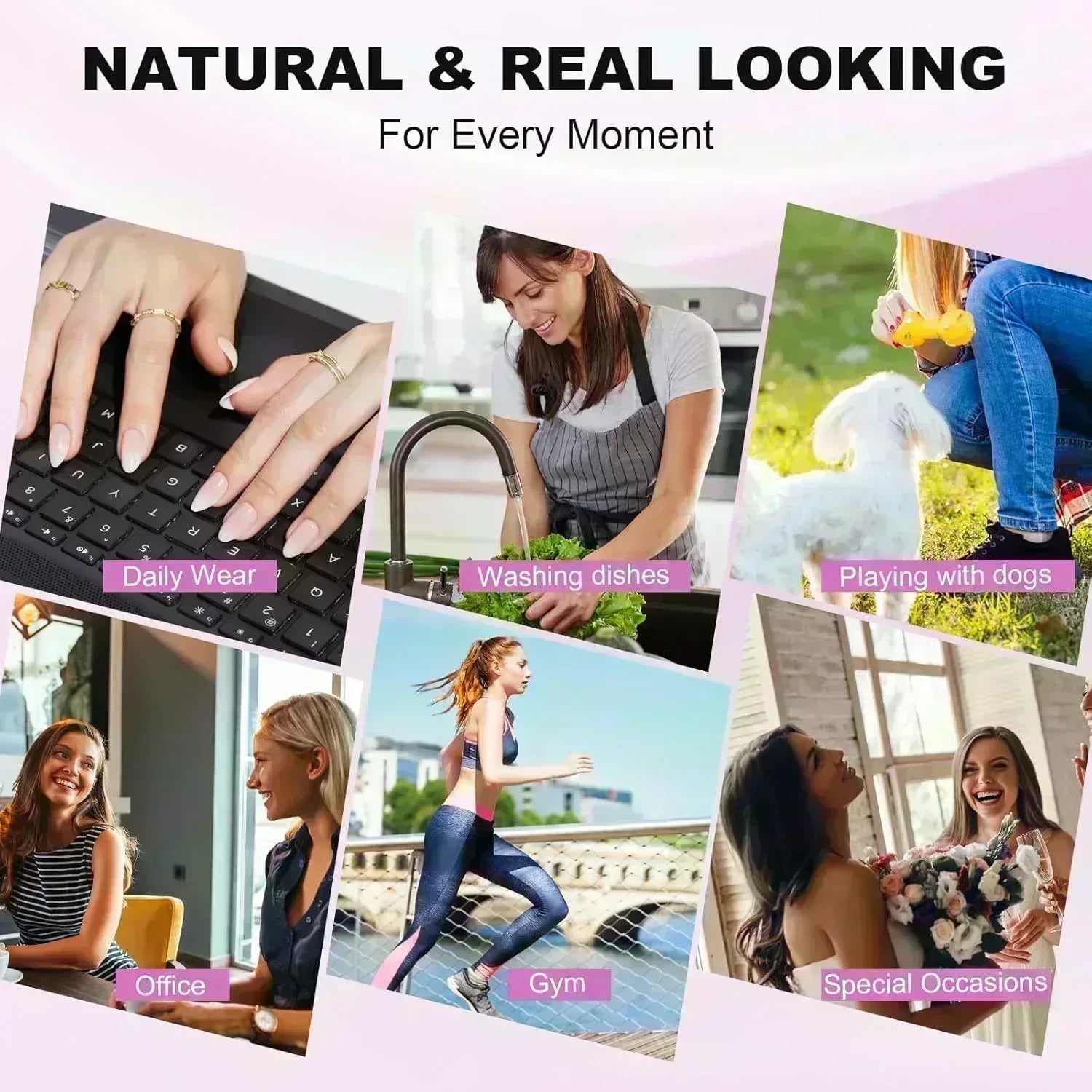 Daring Gold Almond Nails - Press on Nails