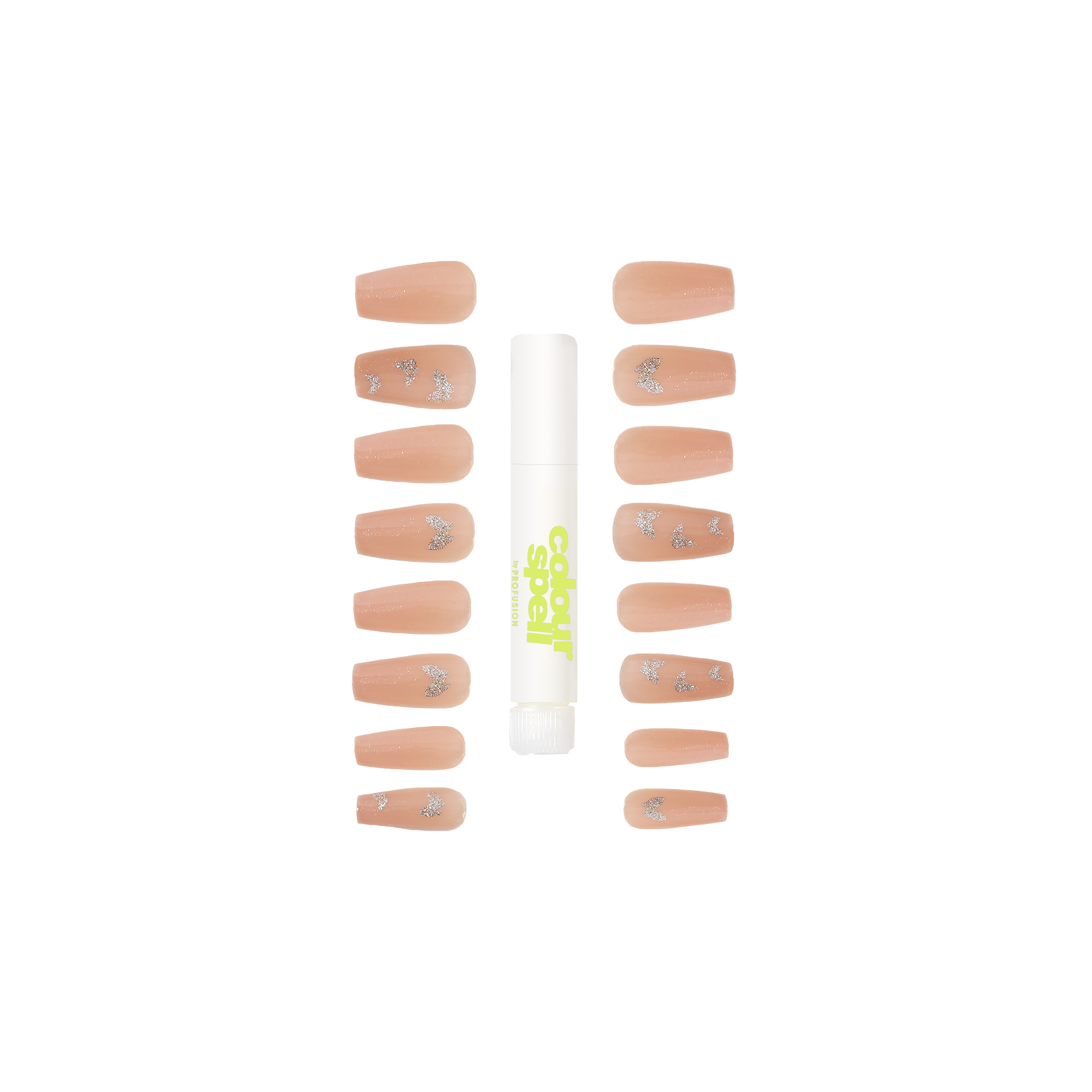 Press On Nails & Glue -Nude