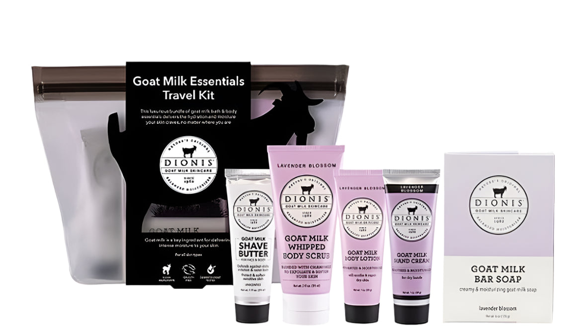 Dionis Lavender Blossom Goat Milk Travel Kit
